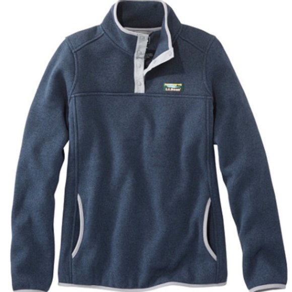 llbean womens fleece pullover